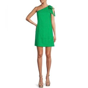 Antonio Melani New WithTags Charlie Stretch Linen Mini Cocktail Dress Green 16